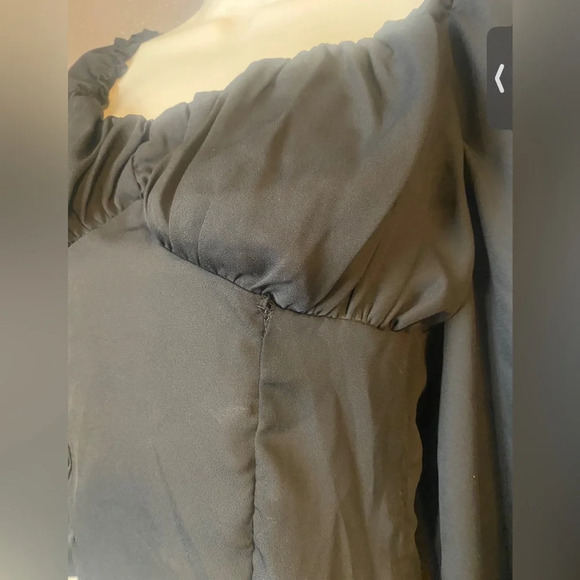 Abound Black Long Sleeve Blouse - Picture 2 of 6